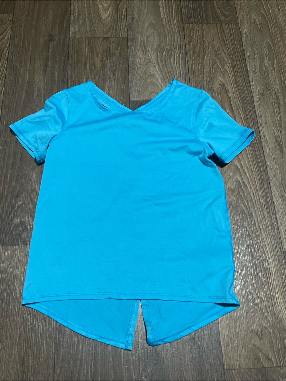 Bright Aqua Short Sleeve Top